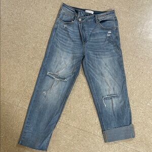 Women's Straight Leg Jeans - Blue